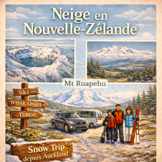 Séjour de 3 jours et 2 nuits à la neige ❄️ en NZ