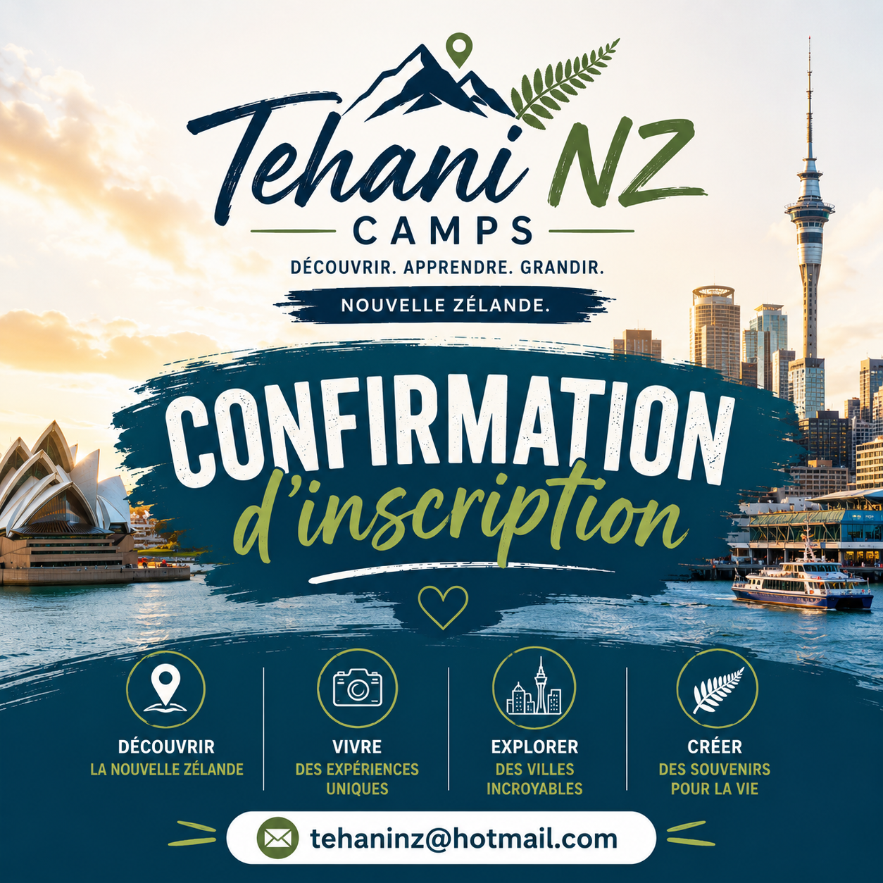 Tehani NZ Camp Accompte