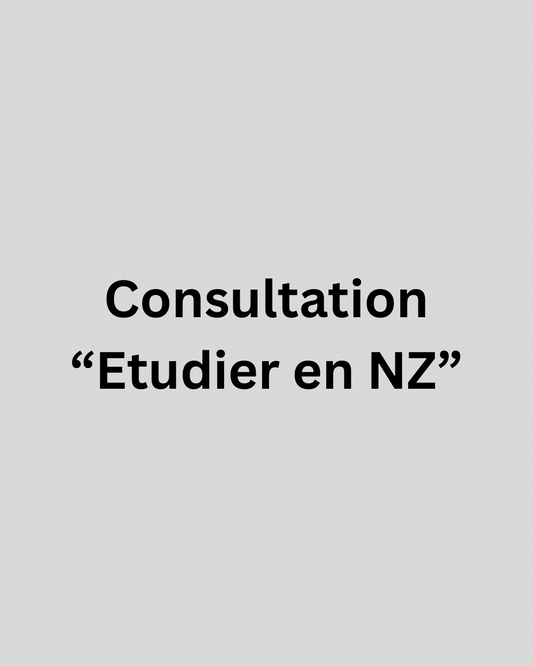 Consultation « Étudier en NZ »
