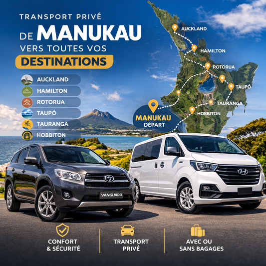 Transfert privé depuis Manukau